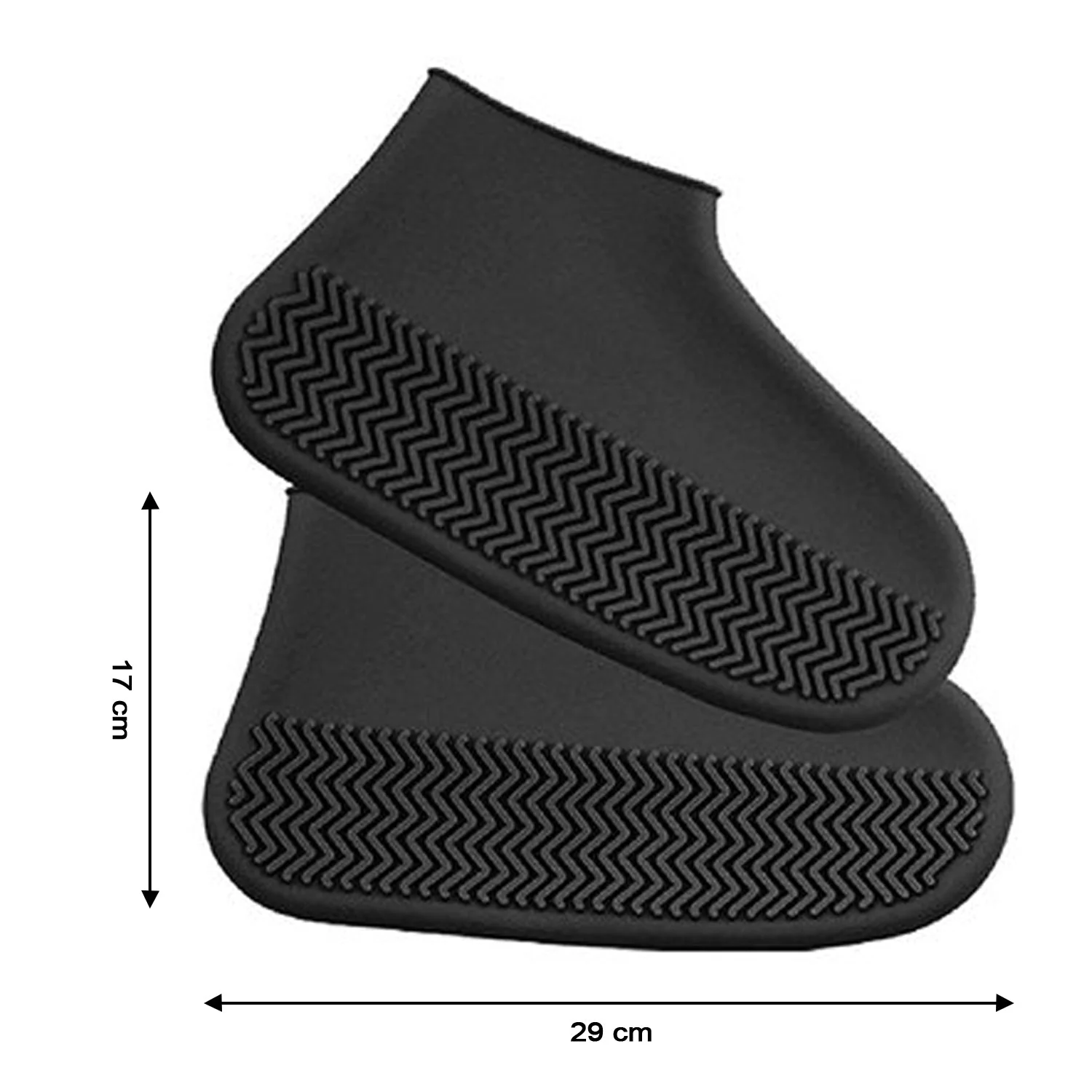Non-Slip Silicone Rain Anti skid Waterproof Fordable Boot Shoe Cover ( Large ) - Image 7
