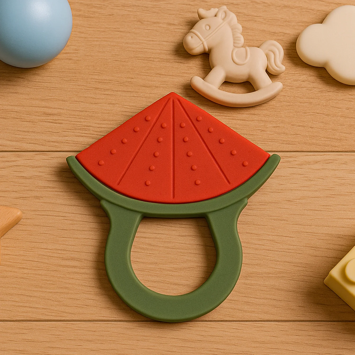 Baby Silicone Teether (1 Pc): Food Grade, Non-Toxic, Teething Relief (3 Months+) - Image 4