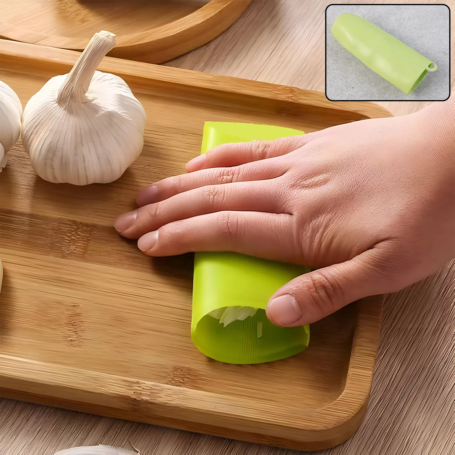 Silicone Garlic Peeler Tube Easy Hand Roller Peeling Tool (1 Pc) - Image 6