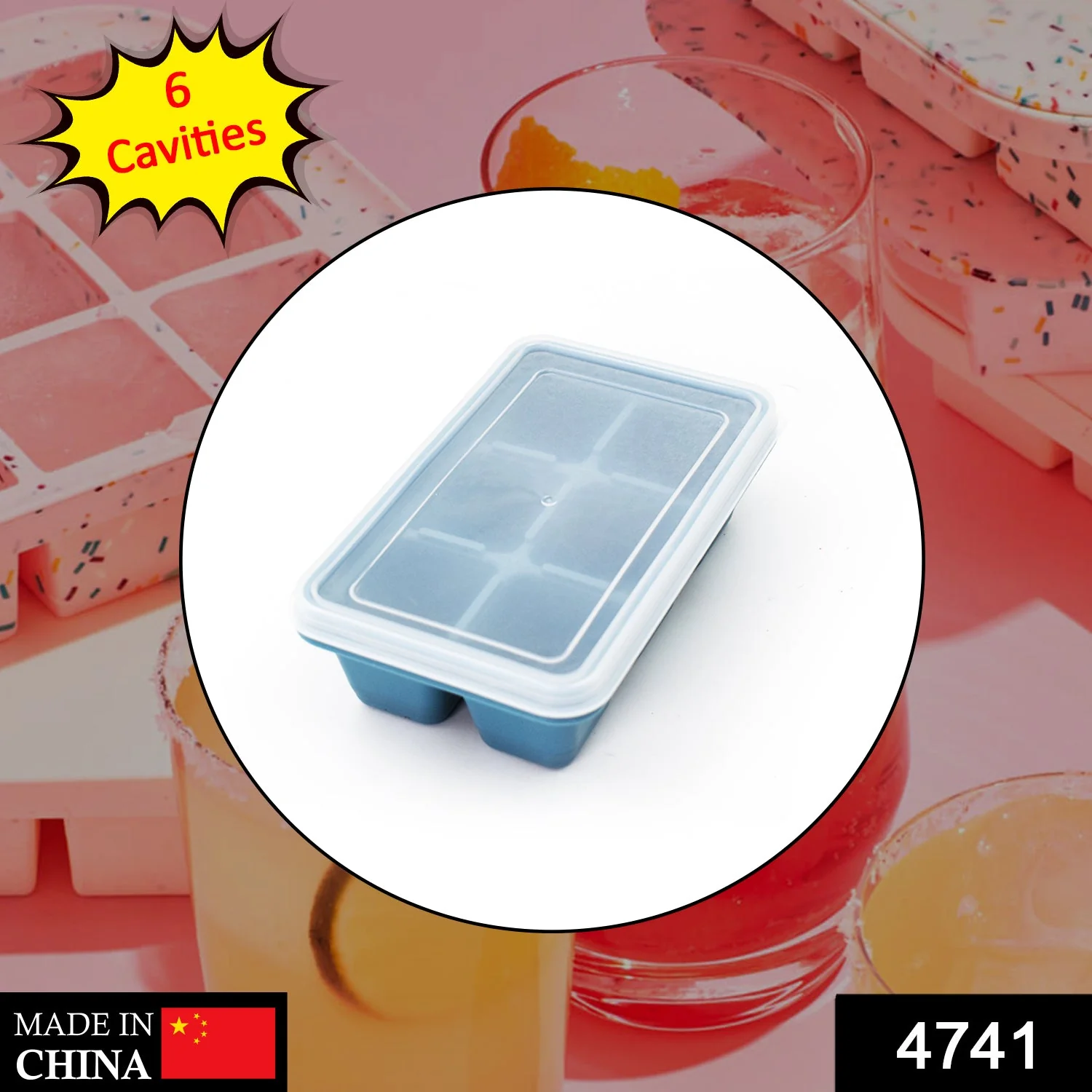 6-Grid Silicone Ice Tray – Ideal for Household Ice Making - Image 2