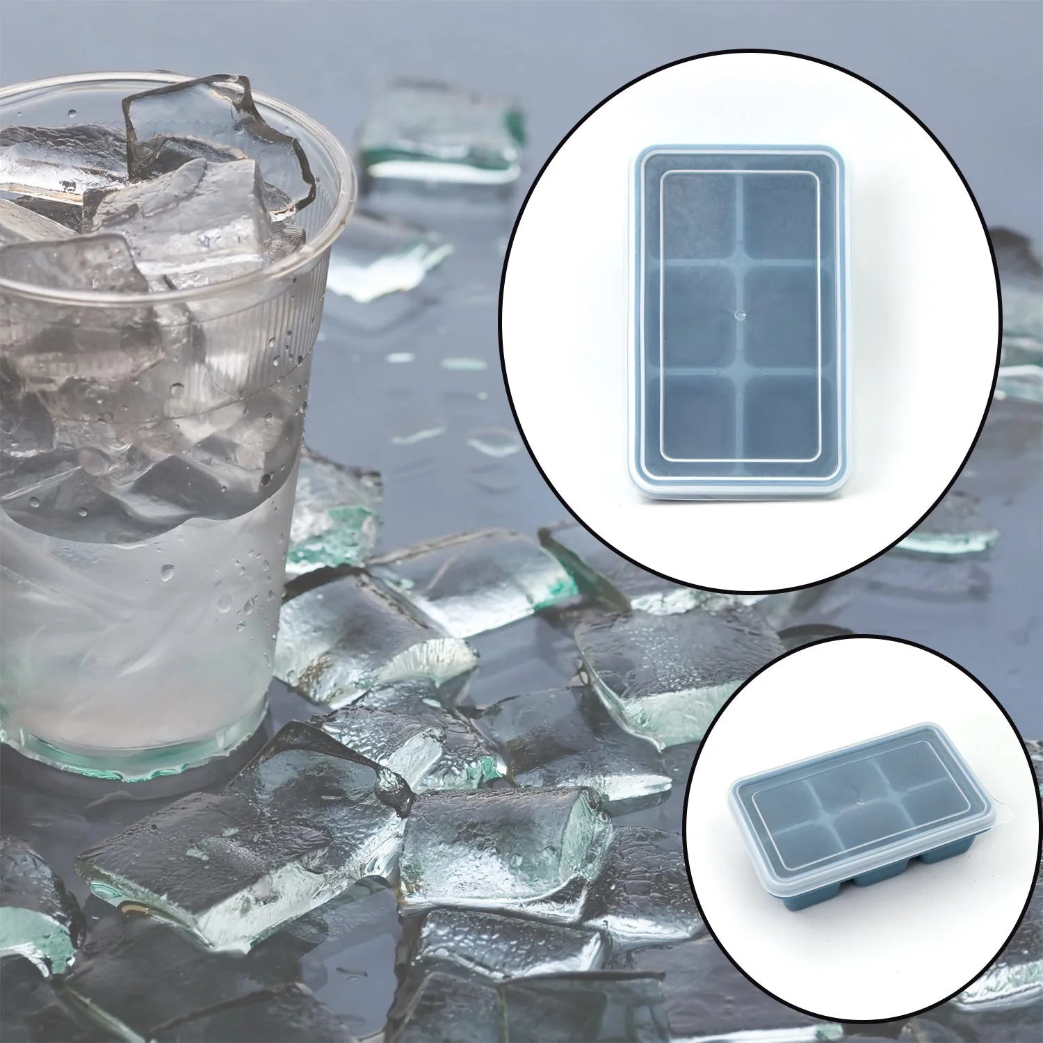 6-Grid Silicone Ice Tray – Ideal for Household Ice Making - Image 3