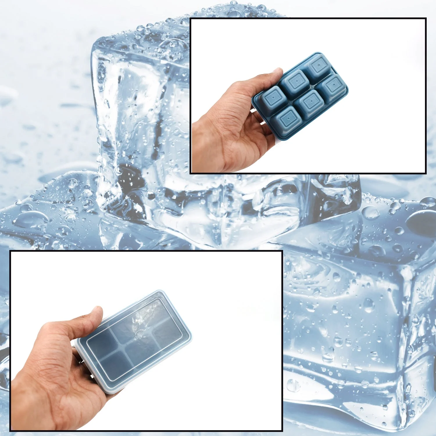 6-Grid Silicone Ice Tray – Ideal for Household Ice Making - Image 5
