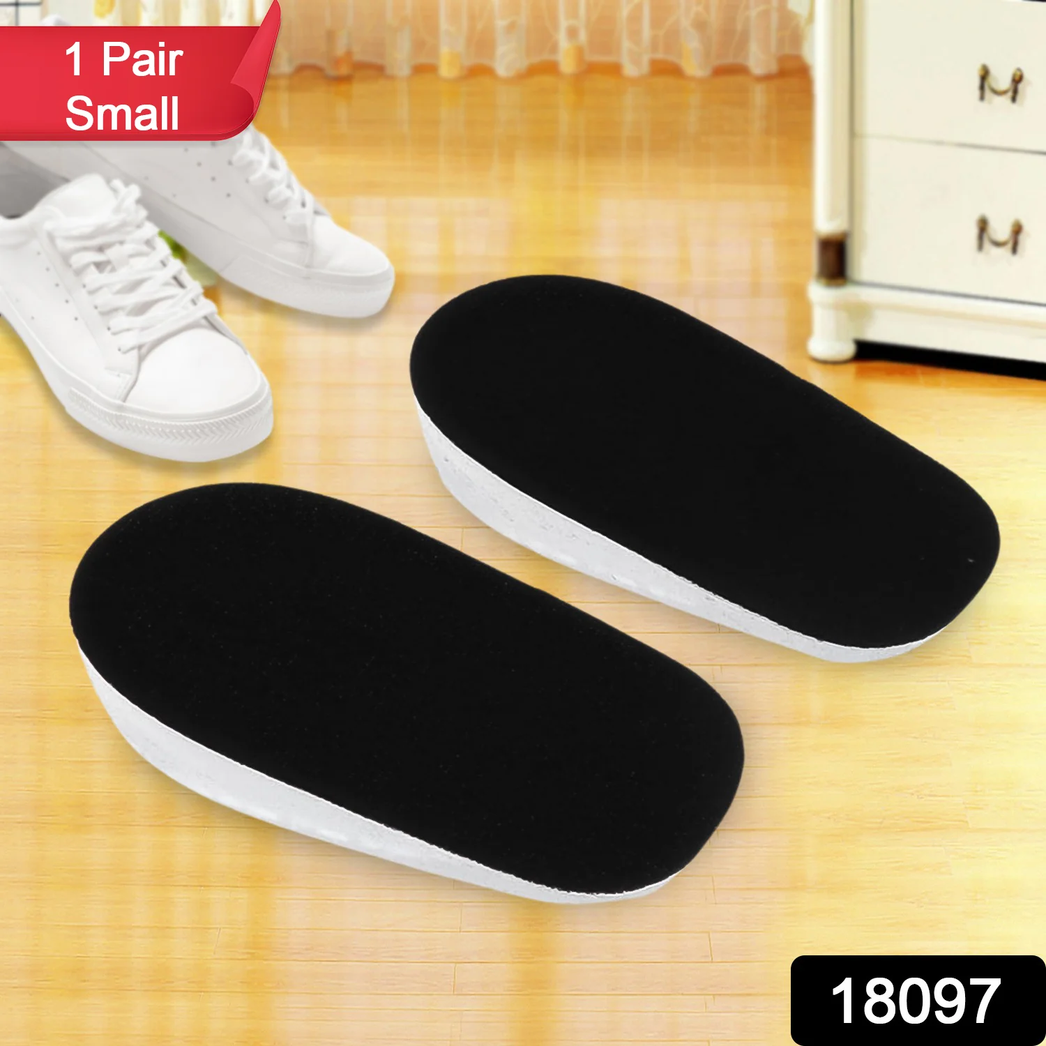 1 Pairs Silicone Heel Pads, Shoes Insole (12×7×2 Cm) - Image 2