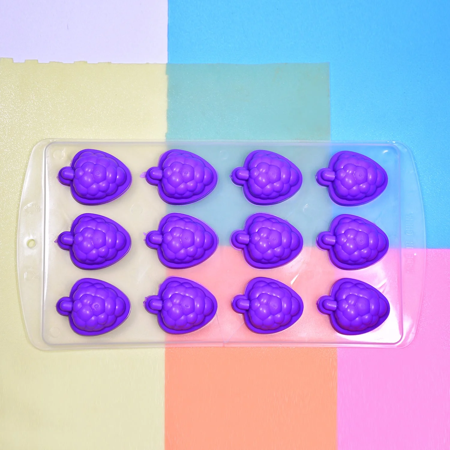 Silicone Mold Ice Cube Tray Creative Sweet Multi Type Ice Tray , Ice Cube Trays Multi Fruit Shape Ice Tray (1 Pc) - Image 5
