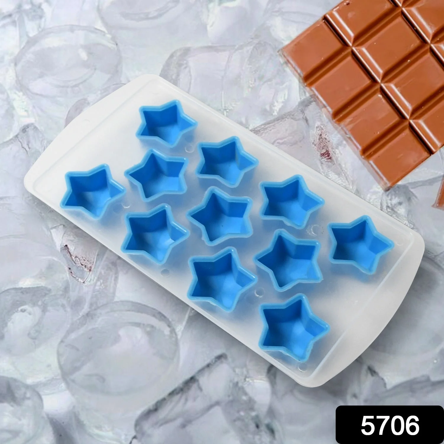 Silicone Mold Ice Cube Tray Creative Sweet Multi Type Ice Tray , Ice Cube Trays Multi Fruit Shape Ice Tray (1 Pc) - Image 2