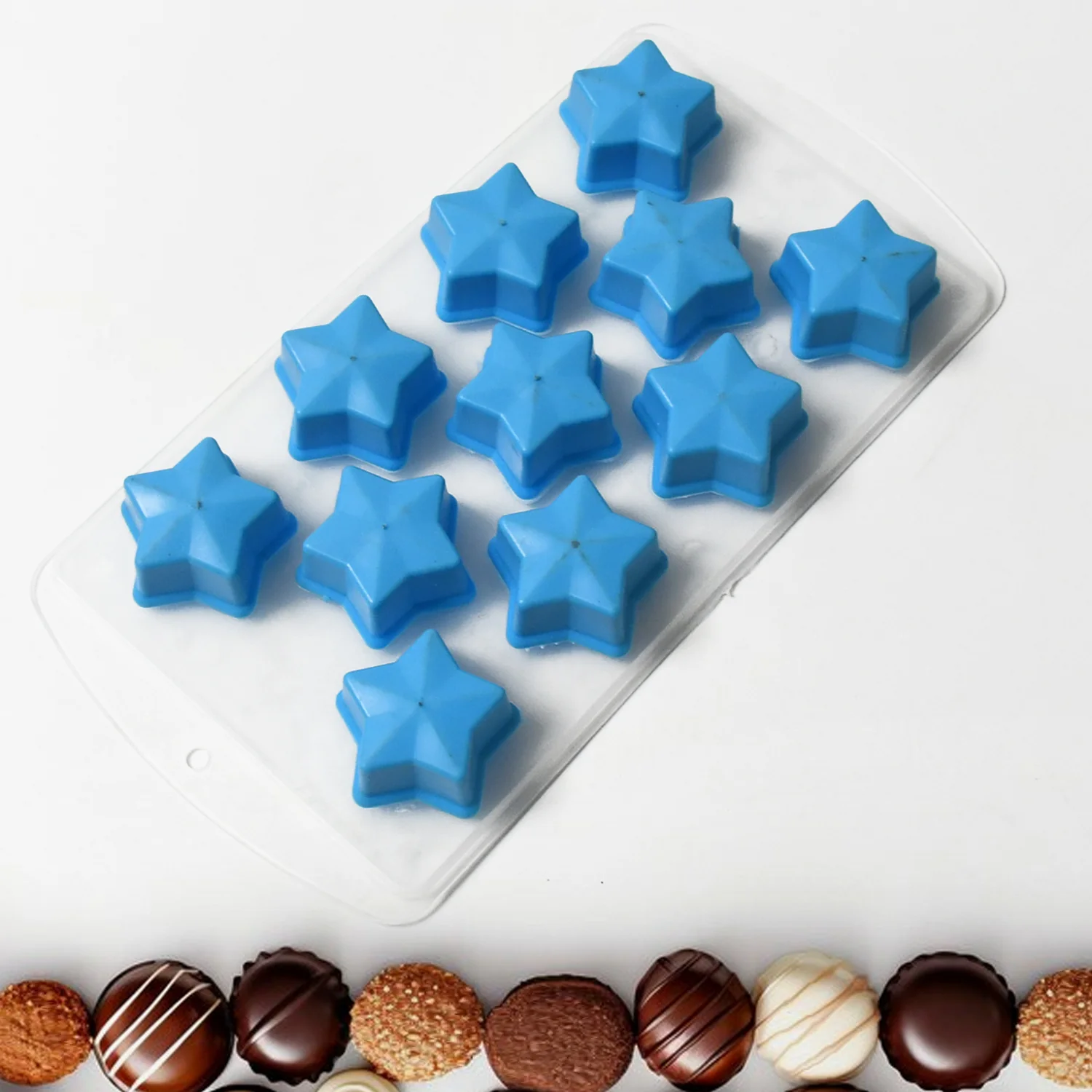 Silicone Mold Ice Cube Tray Creative Sweet Multi Type Ice Tray , Ice Cube Trays Multi Fruit Shape Ice Tray (1 Pc) - Image 4
