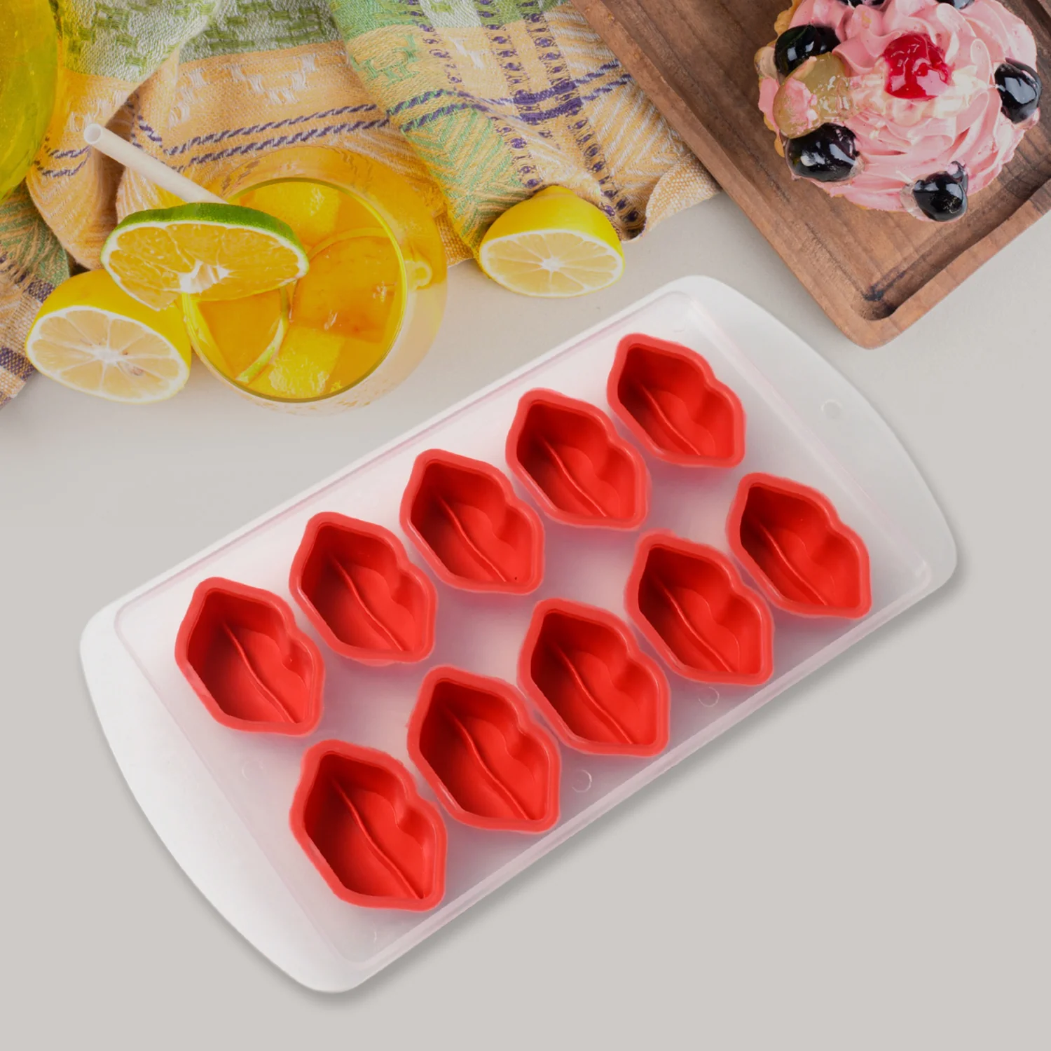 Silicone Mold Ice Cube Tray Creative Sweet Multi Type Ice Tray(1 Pc) - Image 4