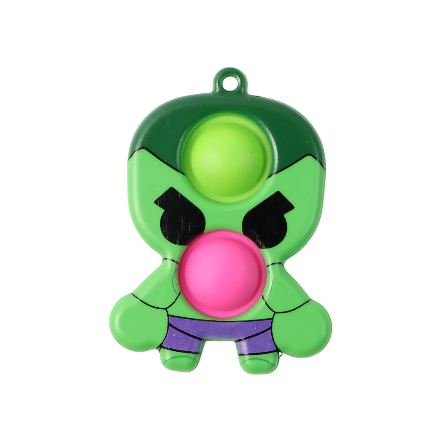Silicone Pop It Fidget Toy with Keychain Clip (1 Pc) - Image 5