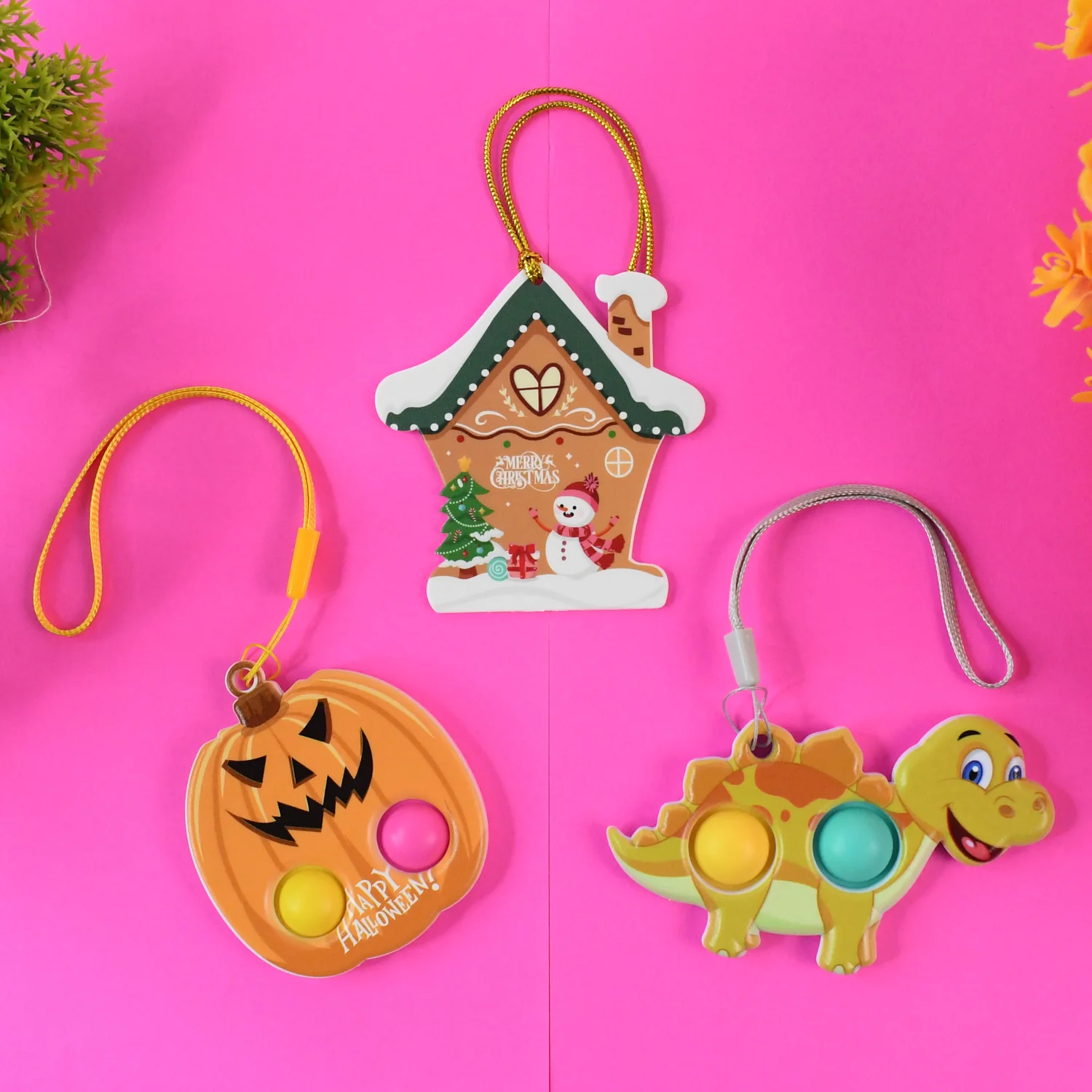 Silicone Push Bubble Fidget Keychain Toy (1 Pc) - Image 7