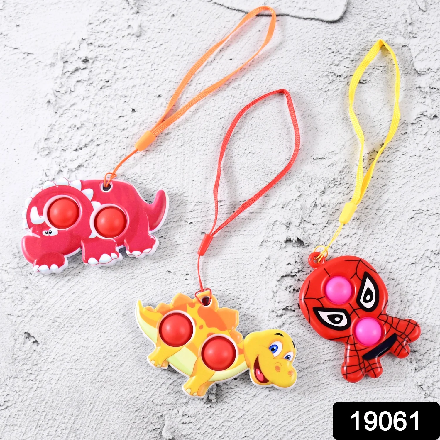 Silicone Push Pop Bubble Fidget Toy Keychain (1 Pc) - Image 2