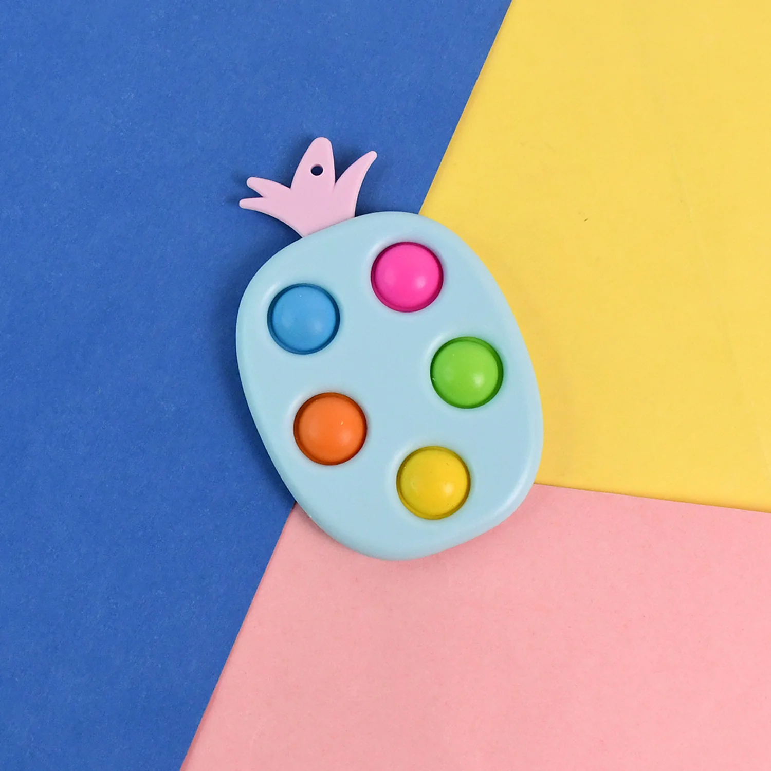 Silicone Push Pop Keychain Toy for Kids (1 Pc) - Image 7