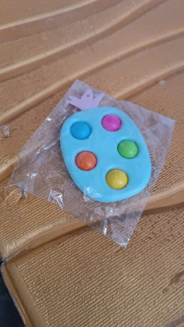 Silicone Push Pop Keychain Toy for Kids (1 Pc) - Image 8