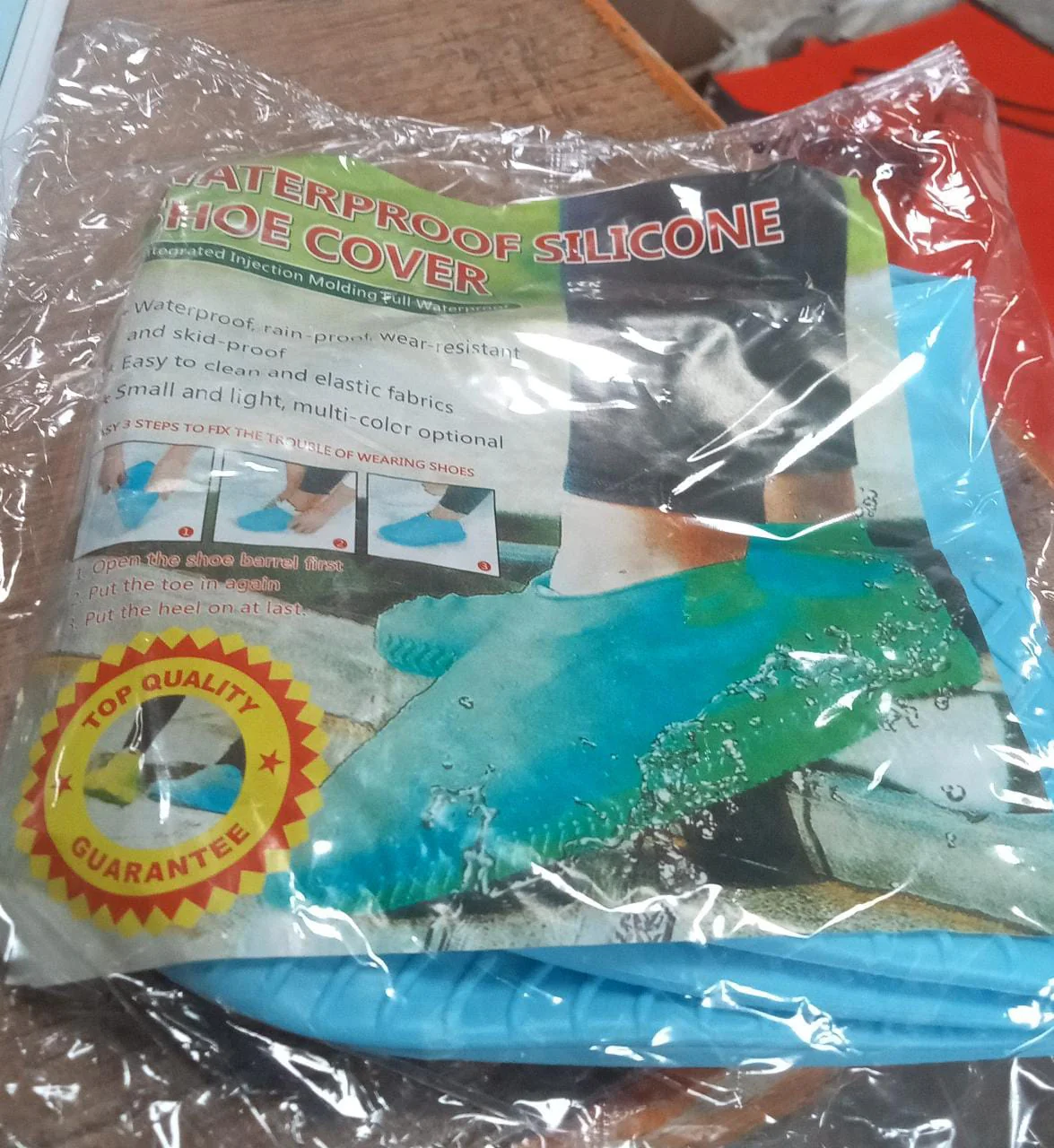 Non-Slip Silicone Rain Anti skid Waterproof Fordable Boot Shoe Cover (Mix Color) - Image 10