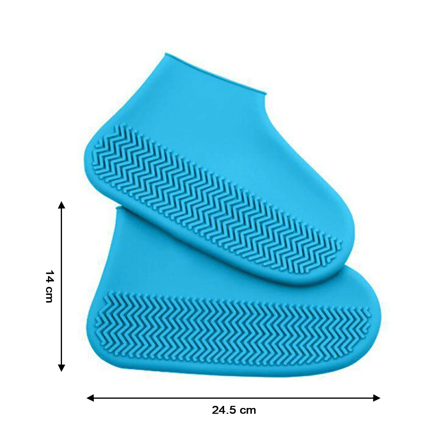 Non-Slip Silicone Rain Anti skid Waterproof Fordable Boot Shoe Cover (Mix Color) - Image 5