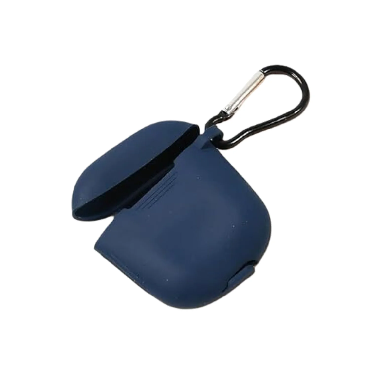 Silicone Shockproof Protection Wireless Headphones Carrying Box Cover Metal Keychain - Image 3