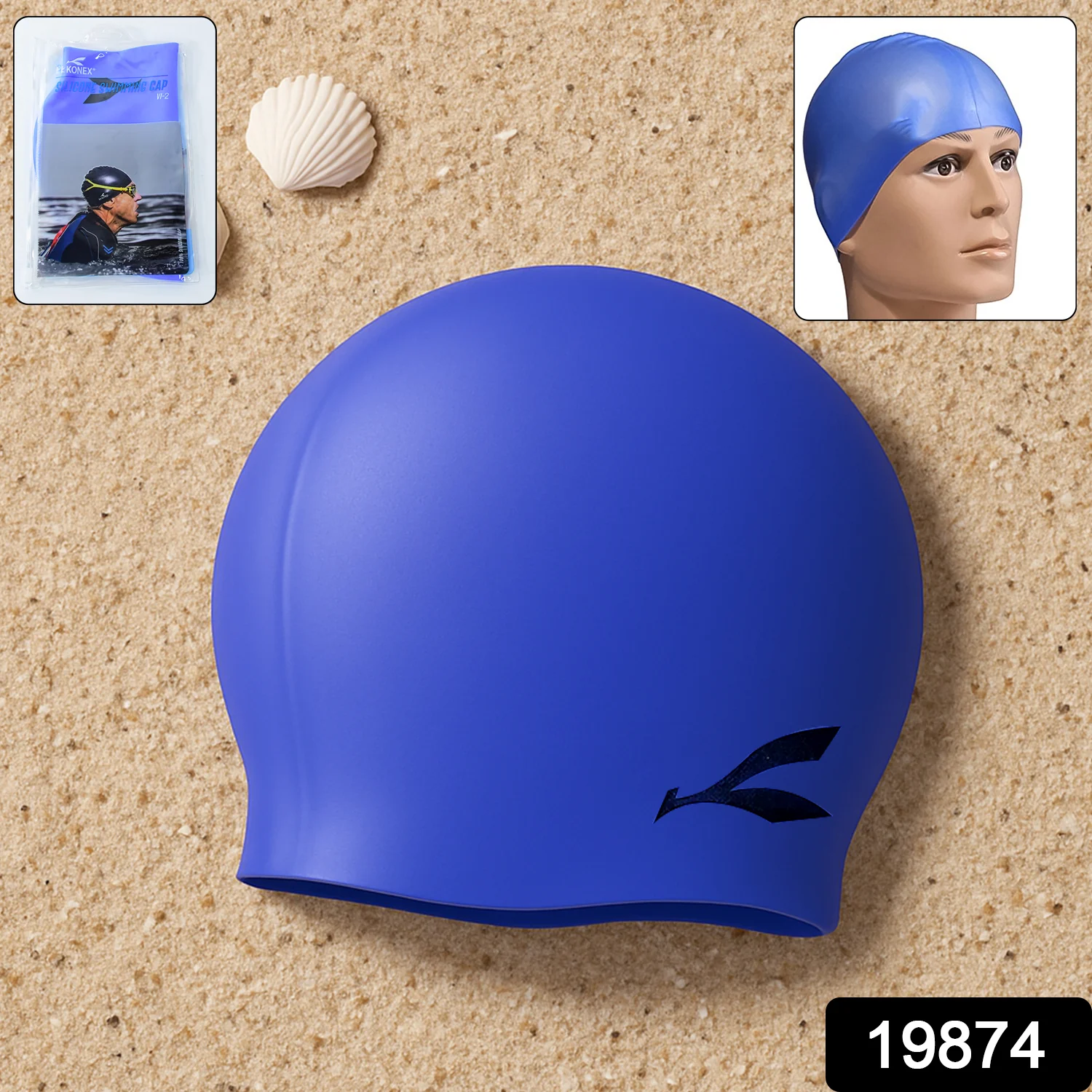 Konex Silicone Swimming Cap (1 Pc) - Image 2