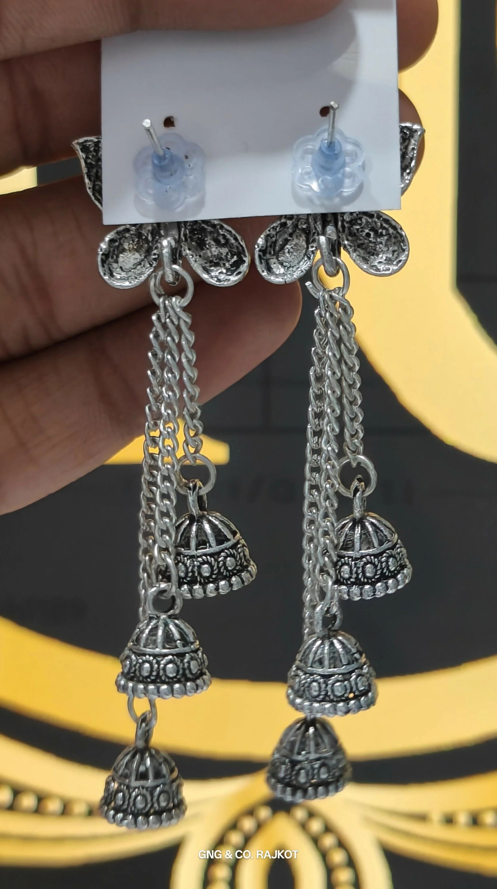 Silver Butterfly Earrings - Image 4