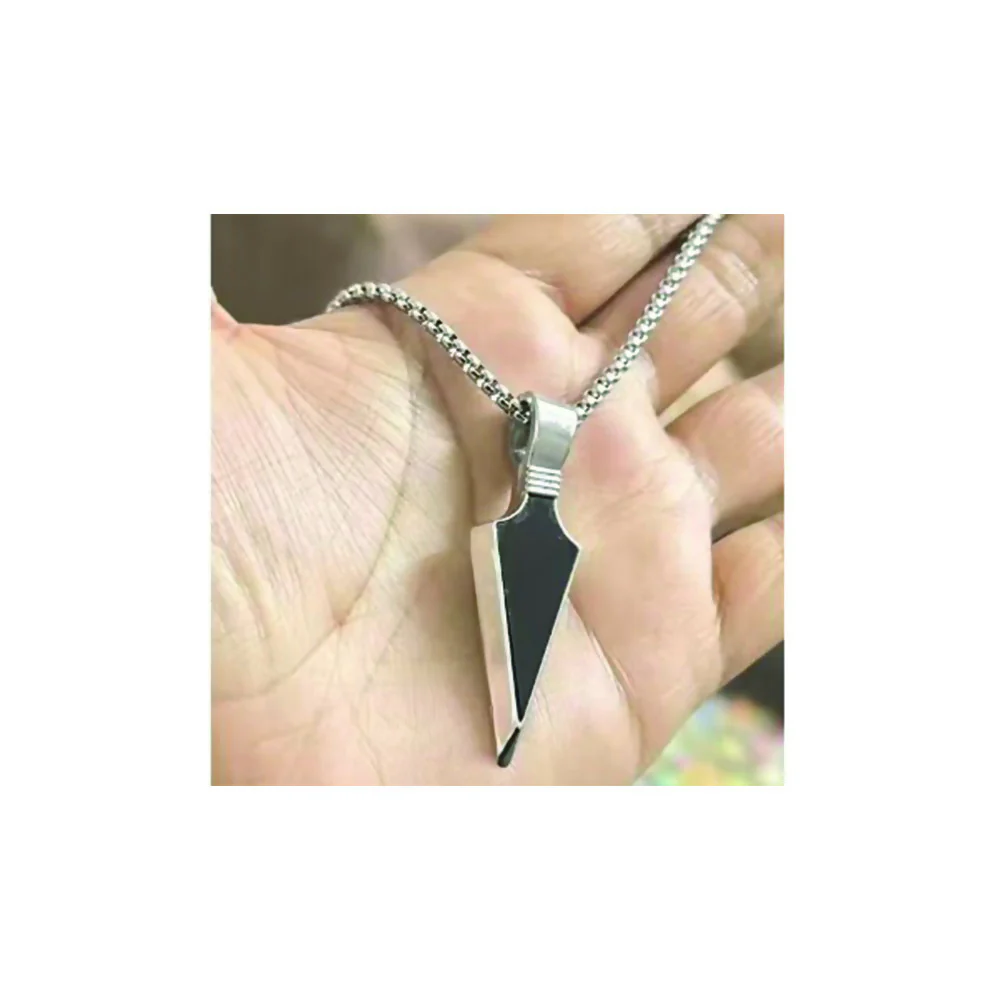 Silver chain with Black Arrow Pendant - Image 5