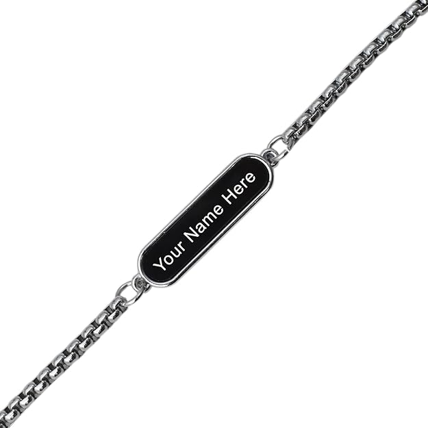 Silver Customize Bracelet, Gift Bracelet (1 Pc) - Image 5