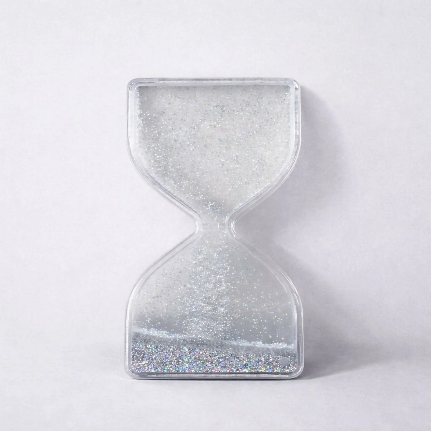 Silver Liquid Sand Timer Hourglass Stress Relief Sensory Toy for Kids - Image 3