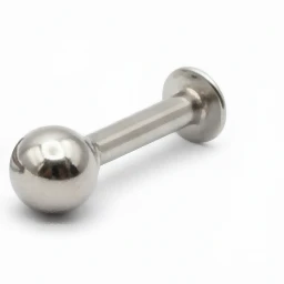 silver plated Back Stud Earring Internal Thread Labret for women and girls - Image 3
