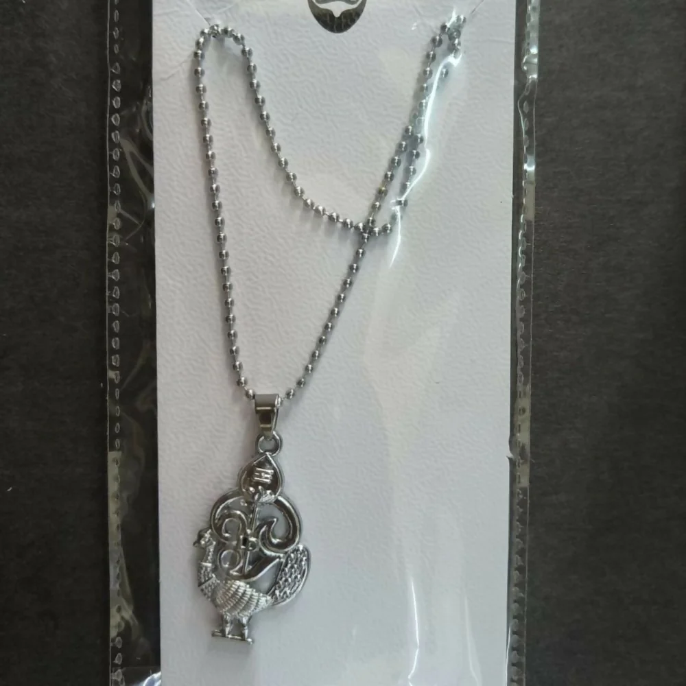 Silver-Plated Peacock Design Pendant Chain for Men Stylish Ethnic Necklace - Image 4