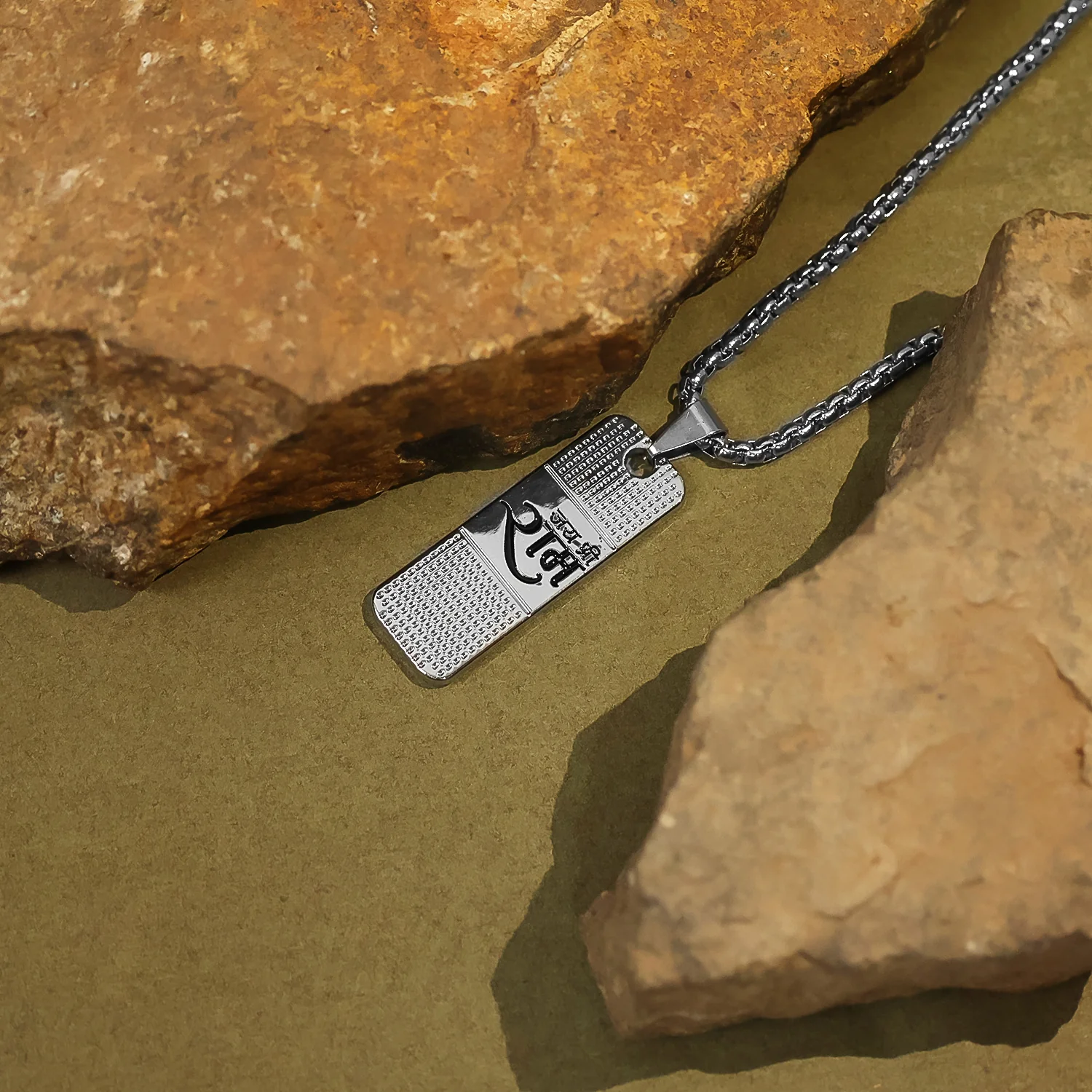 Silver Plated Ram Pendant With Chain For Men And Women 1 Pc - Image 2