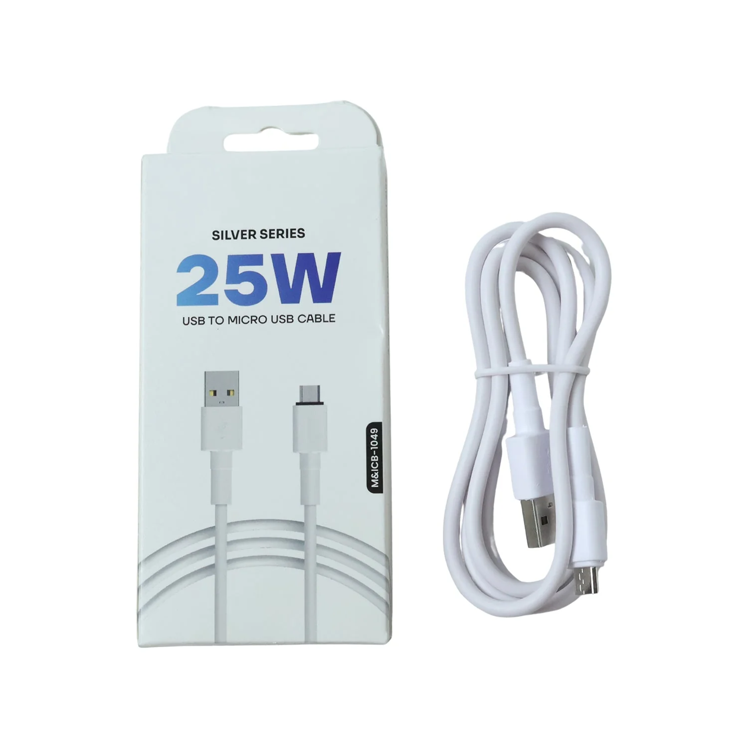 Silver Series 25W USB to Micro USB Fast Charging Cable (1 Pc) - Image 4