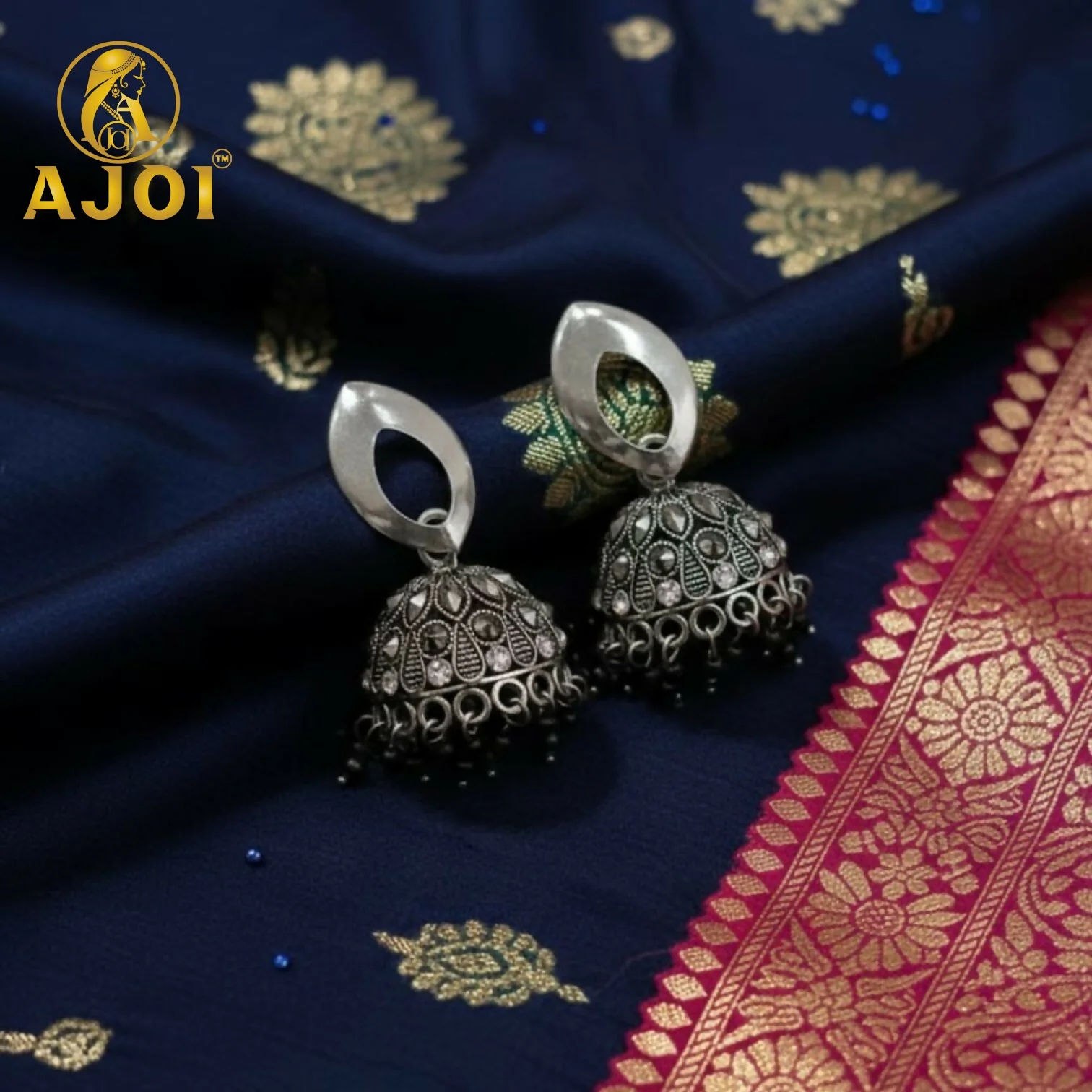 Silver Teardrop Earrings - Image 3
