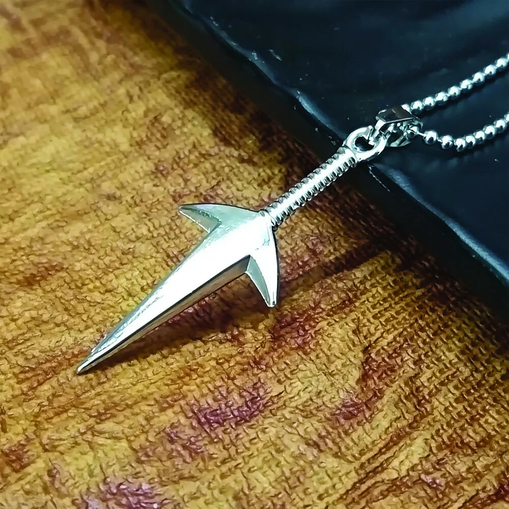 Silver Tone Arrow Chain Pendent For mens - Image 3