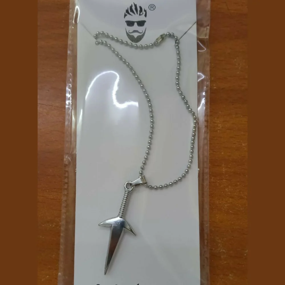 Silver Tone Arrow Chain Pendent For mens - Image 7