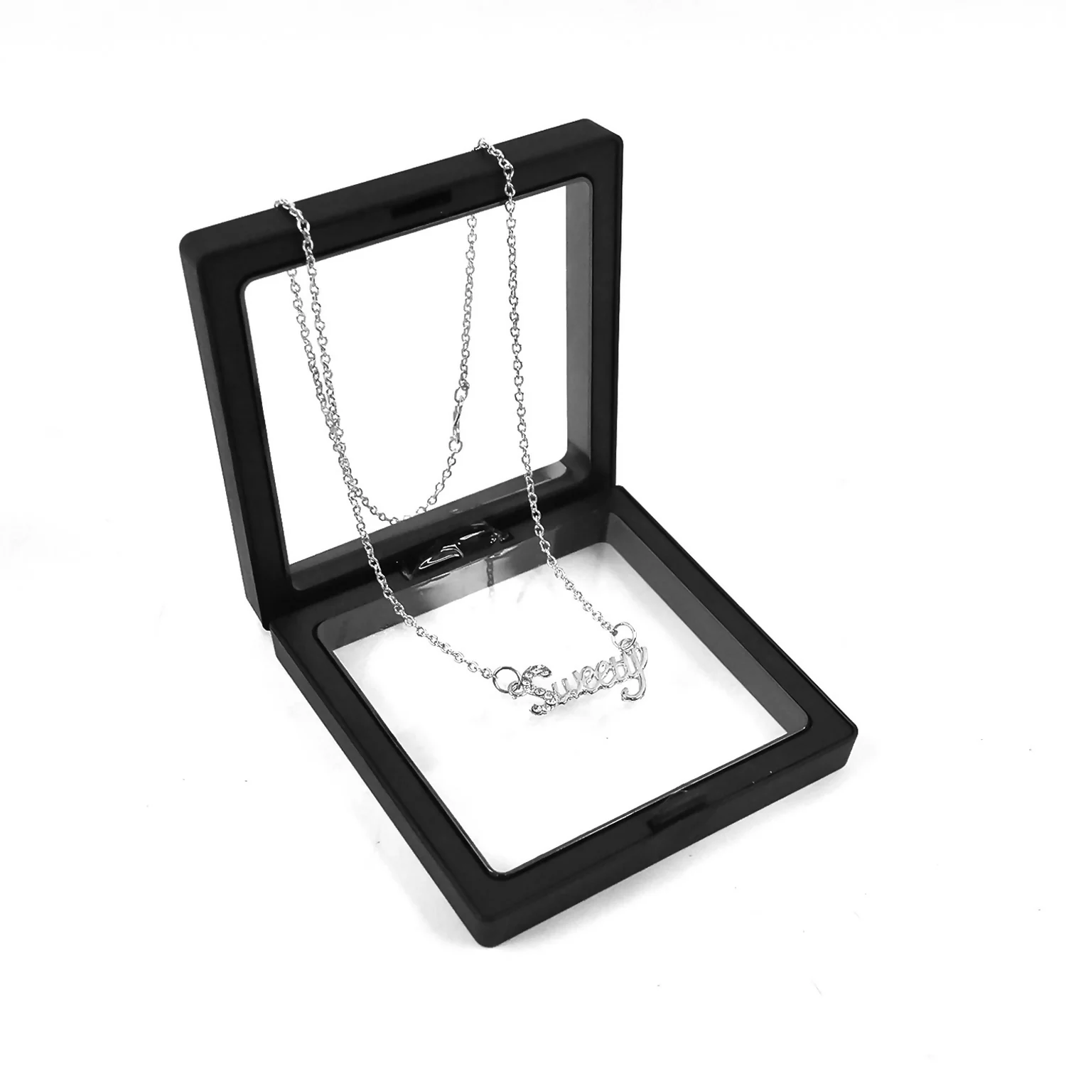 Silver-Tone "Sweety" Pendant Necklace in Elegant Display Case - Image 5