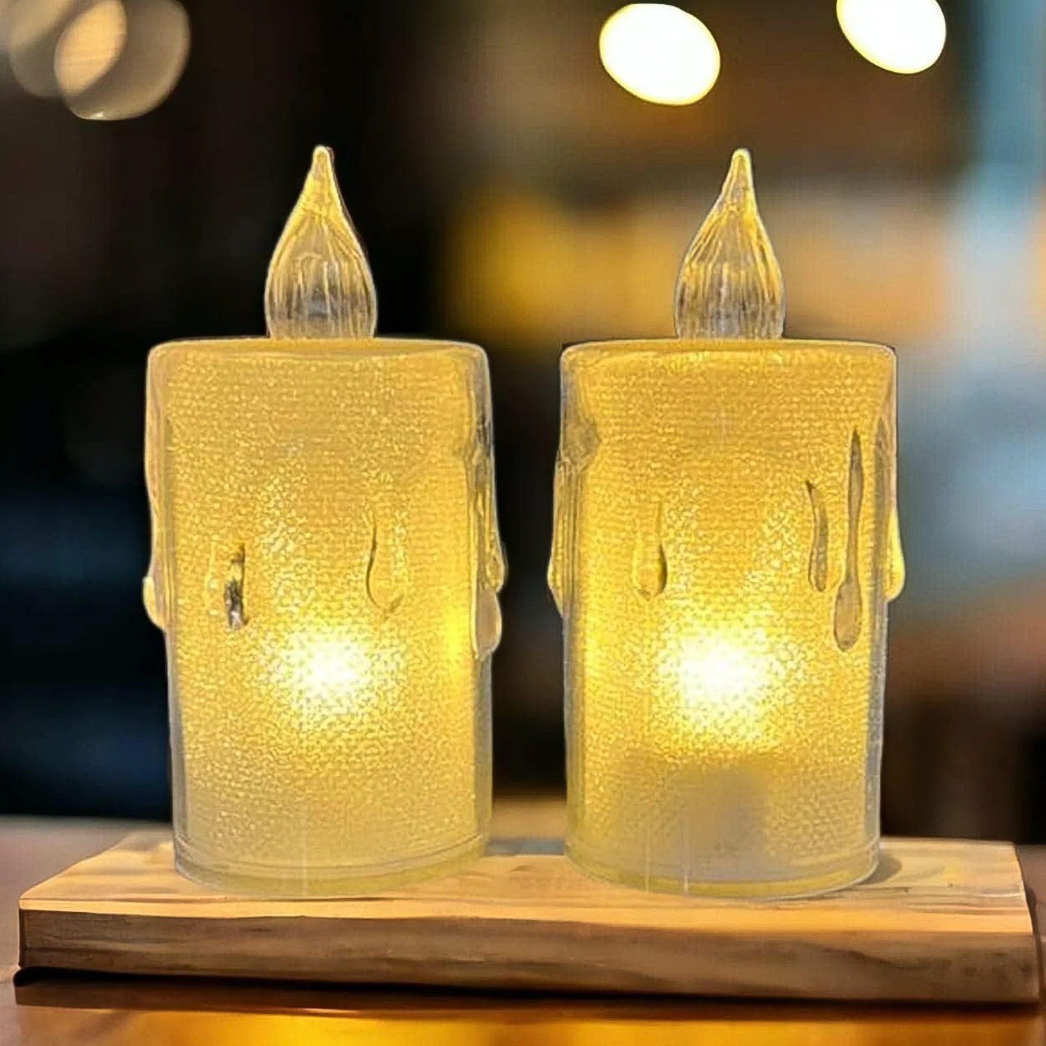 Simple Candles for Home Decoration, Crystal Candle Lights, Diwali - Image 3