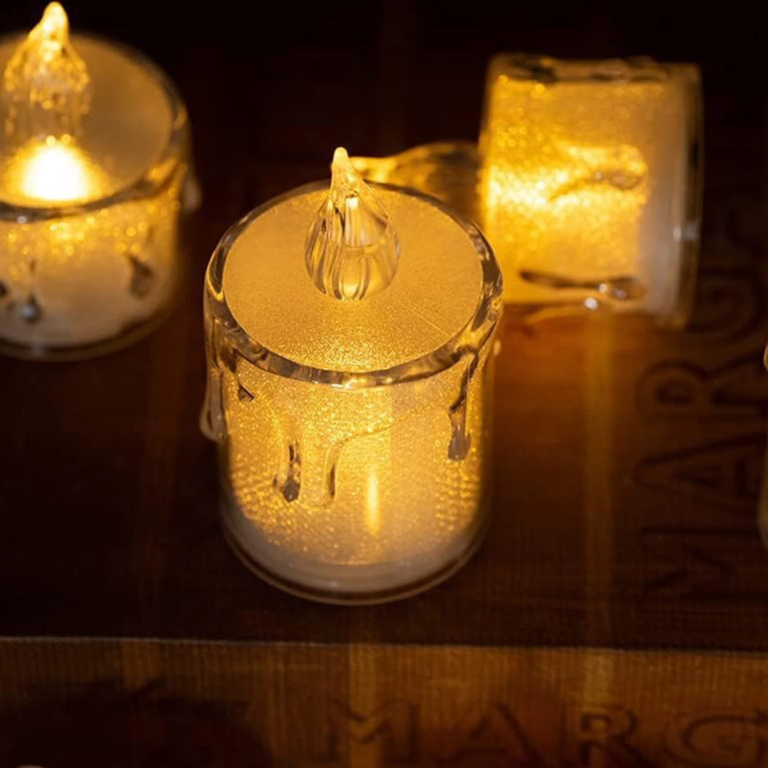 Simple Candles for Home Decoration, Crystal Candle Lights, Diwali - Image 4