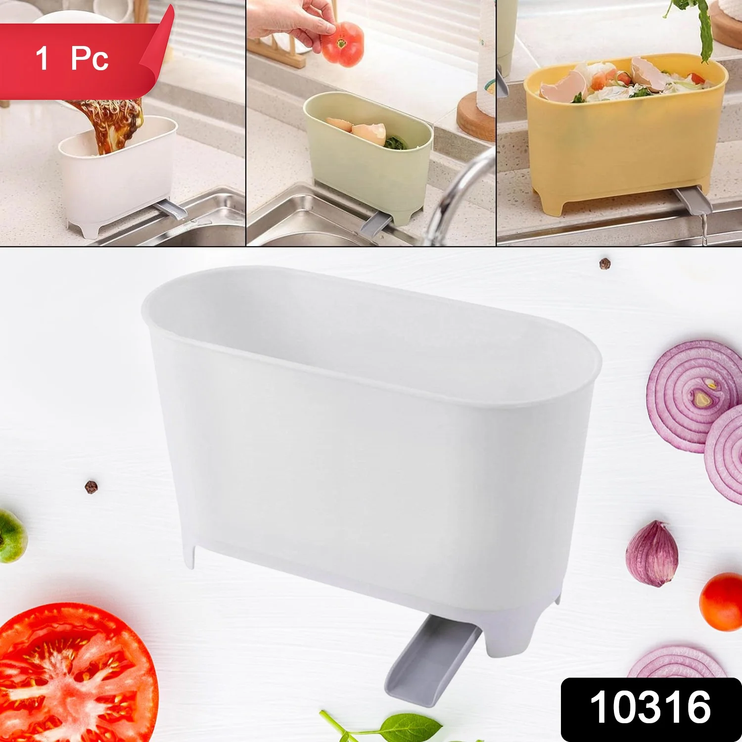 Sink Trash Can Strainer Multi Purpose Sink Kitchen (1 Pc) - Image 2