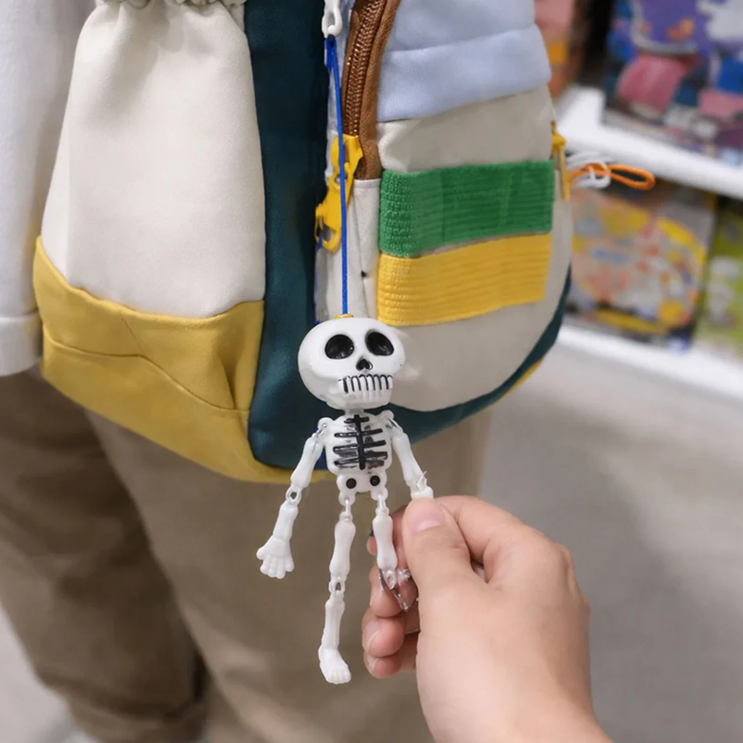 Skeleton Doll Keychain with Metal Keychain Hook (2 Pc) - Image 3