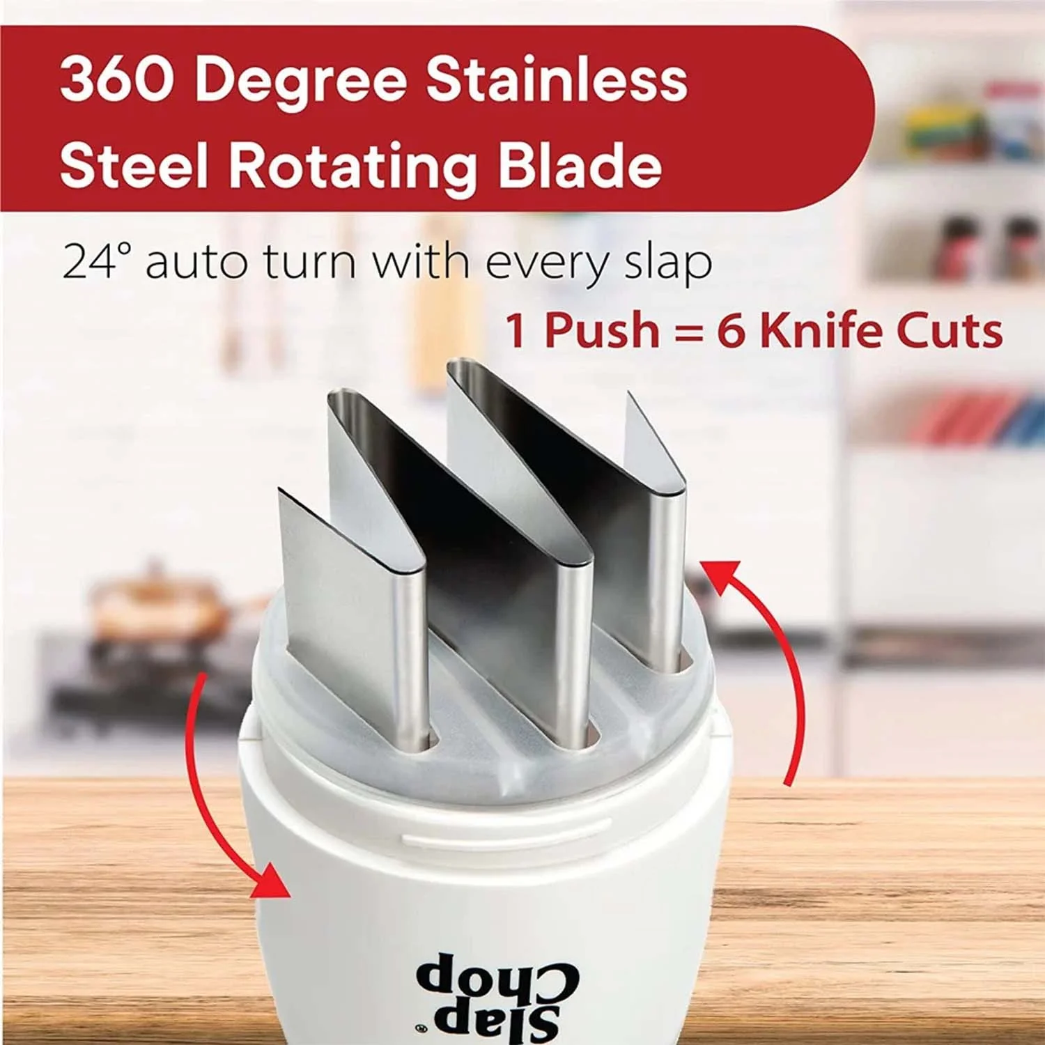 Slap Chop Hand Press Vegetable & Fruit Chopper (1 Pc) - Image 10
