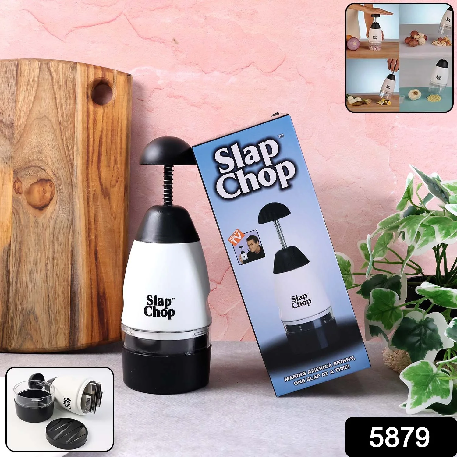 Slap Chop Hand Press Vegetable & Fruit Chopper (1 Pc) - Image 2