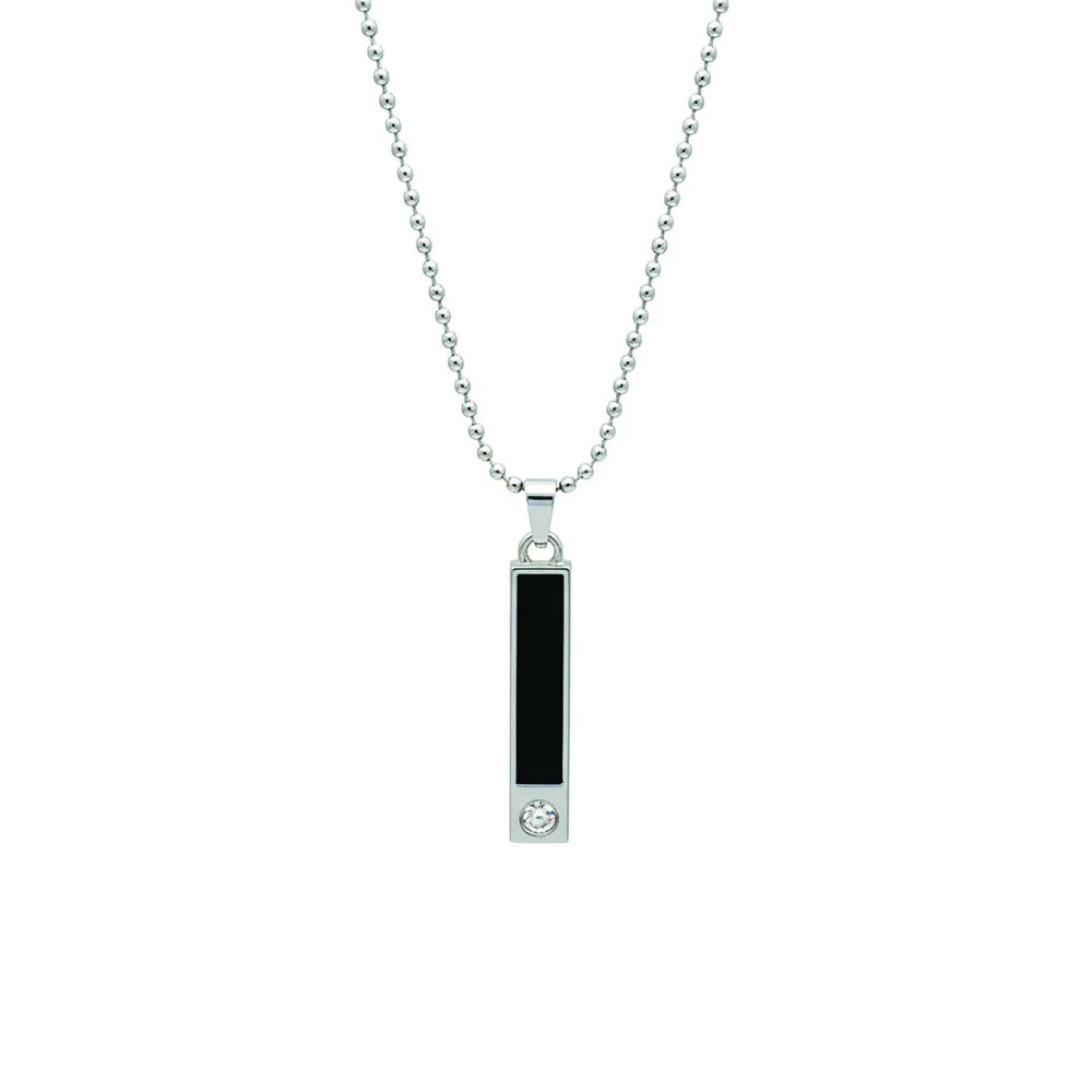 Sleek Rectangal Black Inaly Pendent For Mens - Image 4