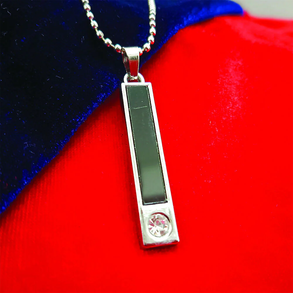 Sleek Rectangal Black Inaly Pendent For Mens - Image 5