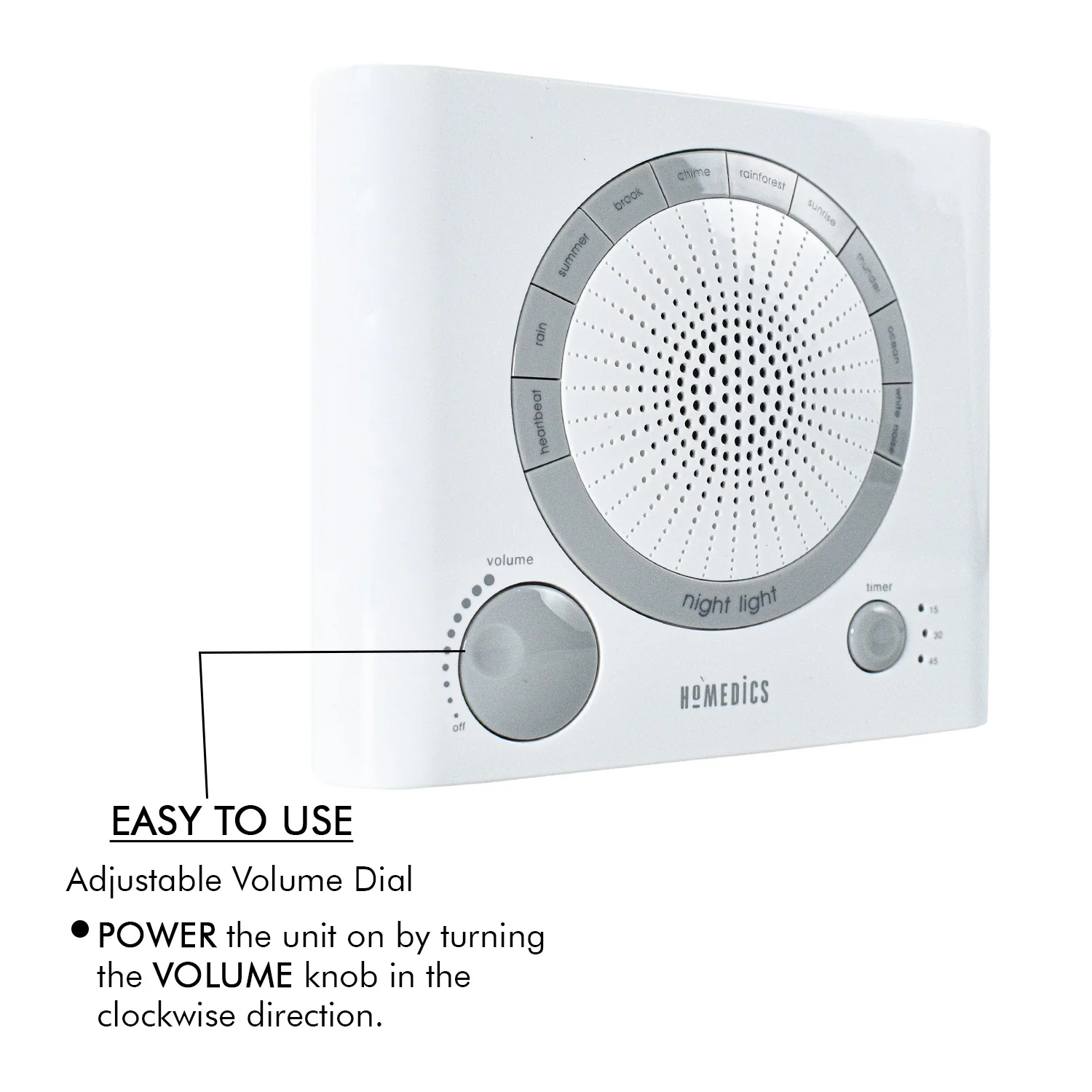 Sleep Therapy Sound Machine with 8 Soothing Sounds (Battery, Timer Option) - Image 11