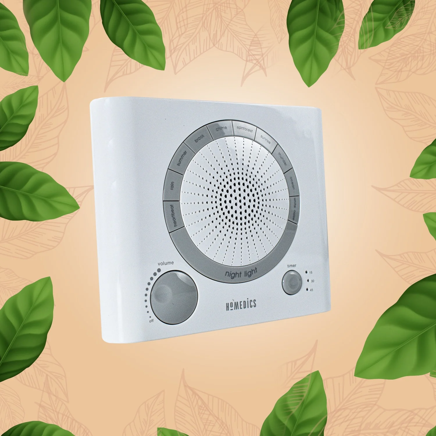 Sleep Therapy Sound Machine with 8 Soothing Sounds (Battery, Timer Option) - Image 12