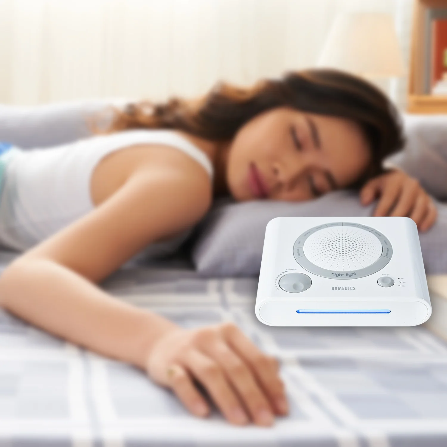 Sleep Therapy Sound Machine with 8 Soothing Sounds (Battery, Timer Option) - Image 6