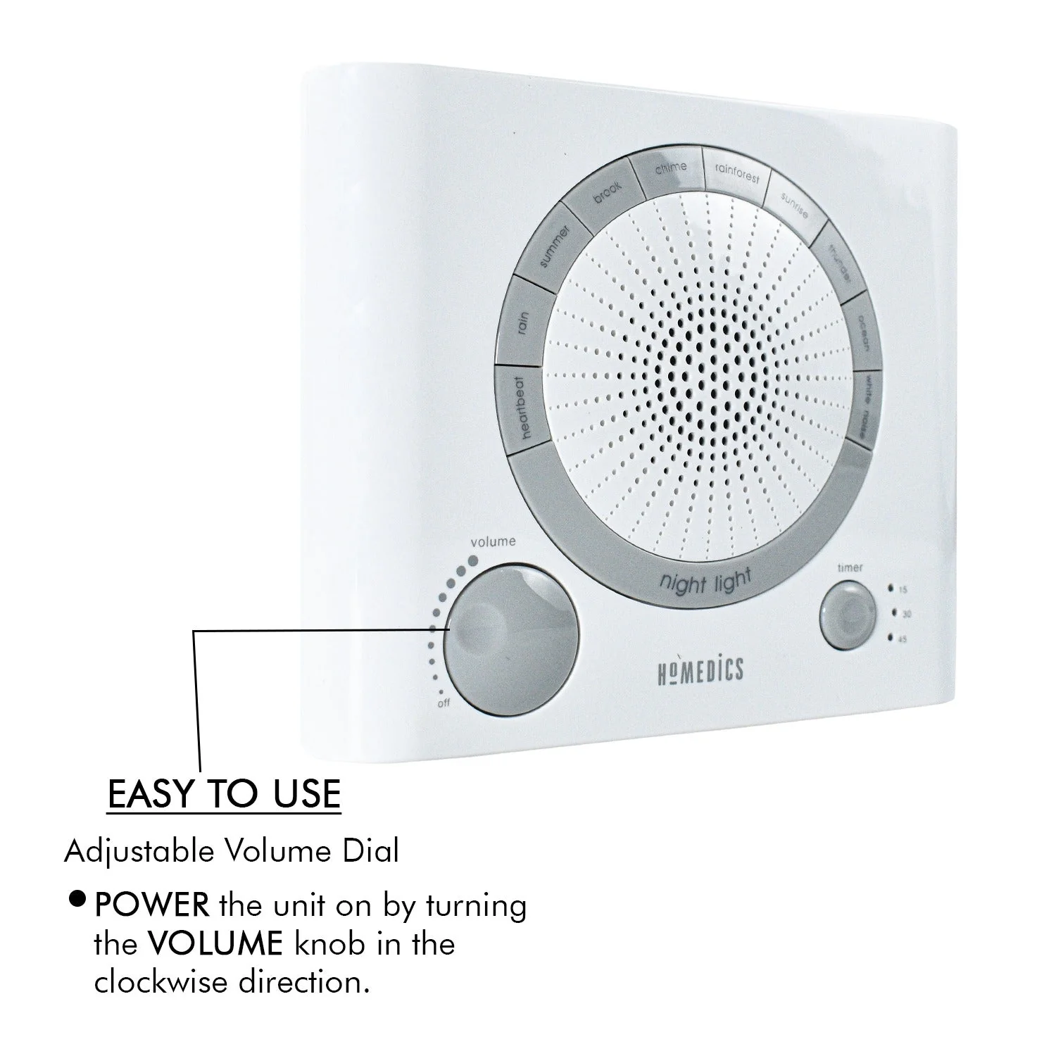 Sleep Therapy Sound Machine with 8 Soothing Sounds (Battery, Timer Option) - Image 11