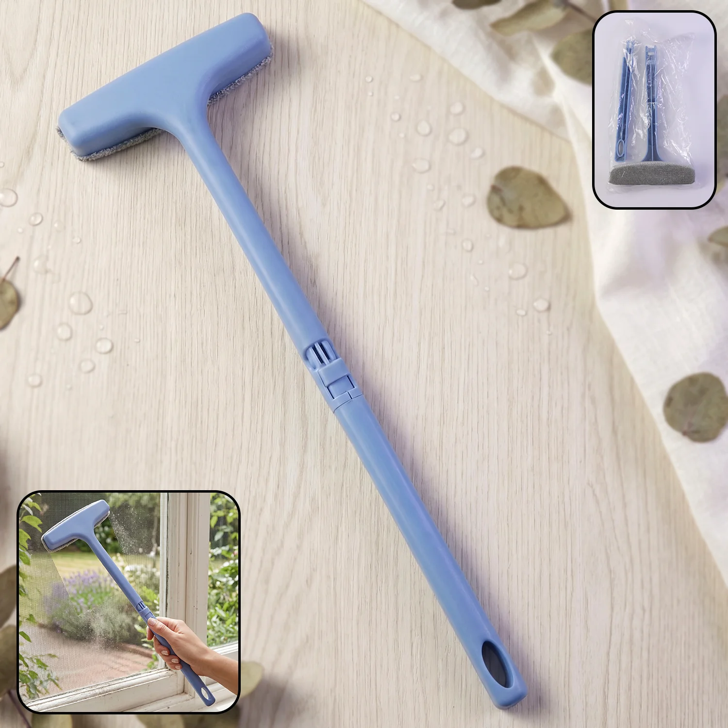 Window Mesh Cleaning Tool – 3-in-1 Dusting Brush (1 Pc) - Image 3