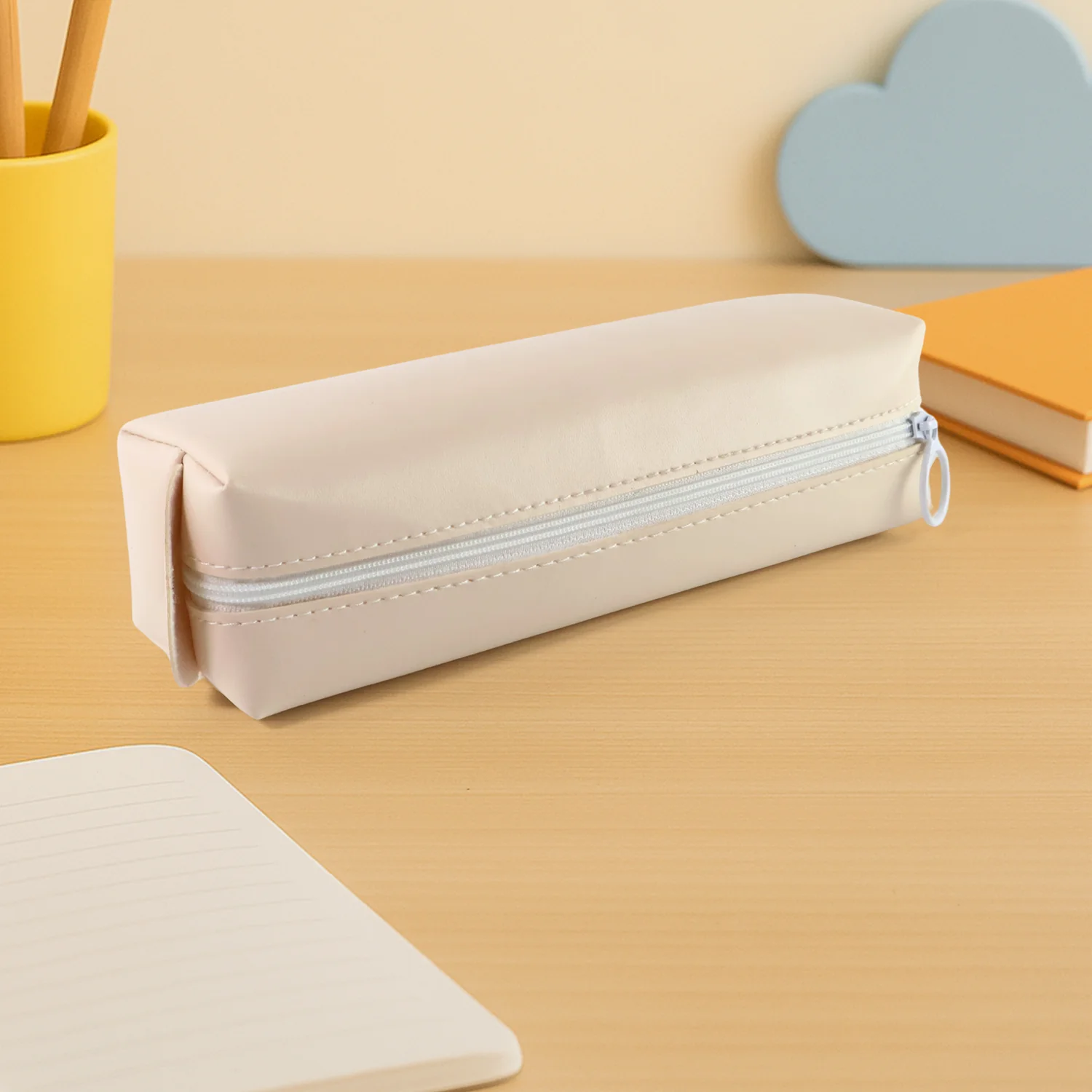 Slim PU Leather Pencil Pouch - (1 Pc) - Image 6