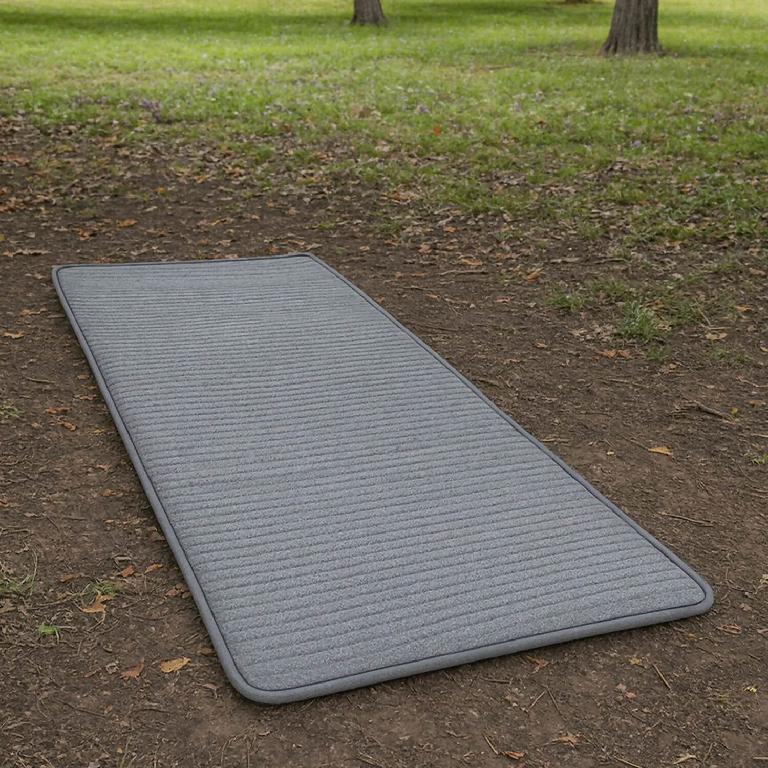 Slim Jacquard Fabic Sleeping Mat, Lightweight Foldable Floor Mat for Yoga, Picnic, Travel & Indoor Use (72x36cm/1 Inch) - Image 2