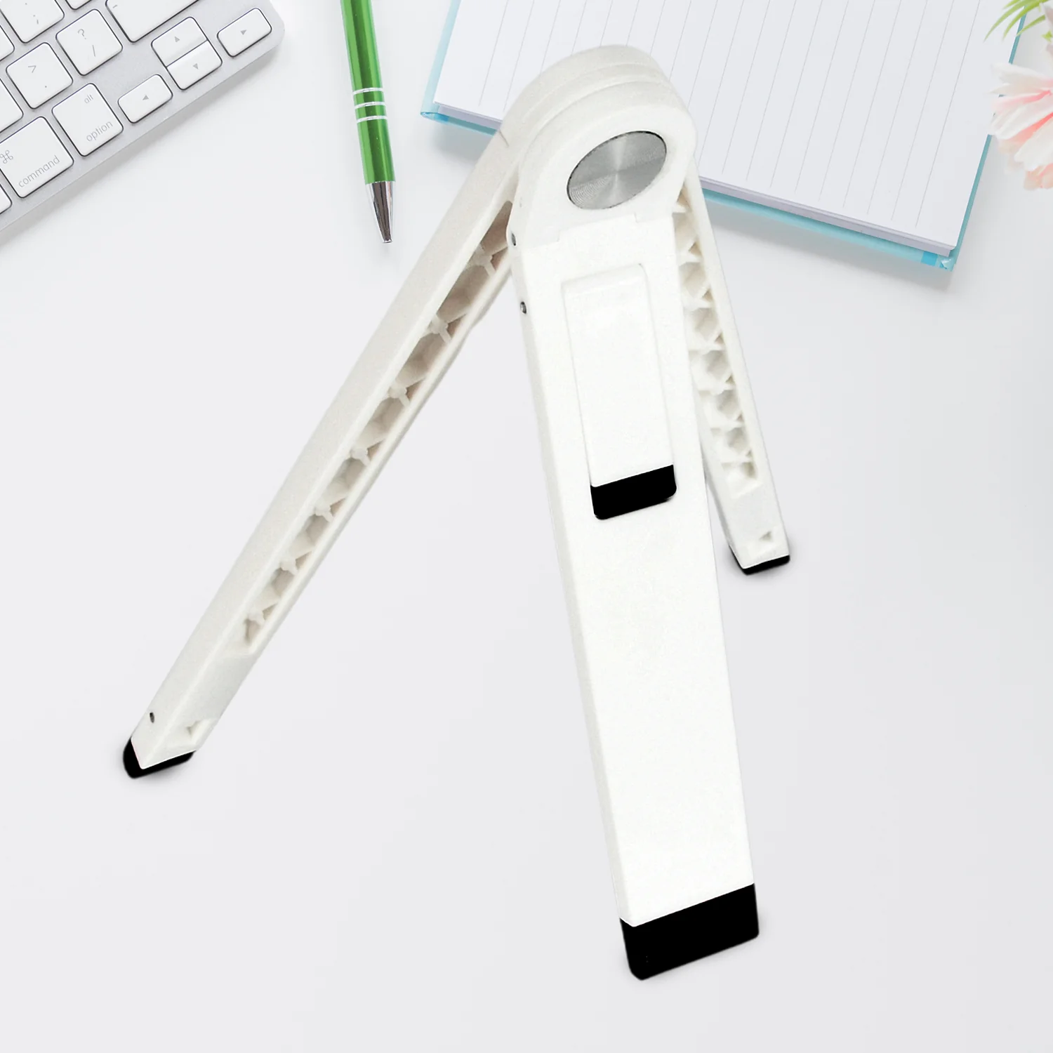 Slim Tablet Mobile Stand Adjustable Foldable Tablet Stand Scaffold (1 Pc) - Image 11