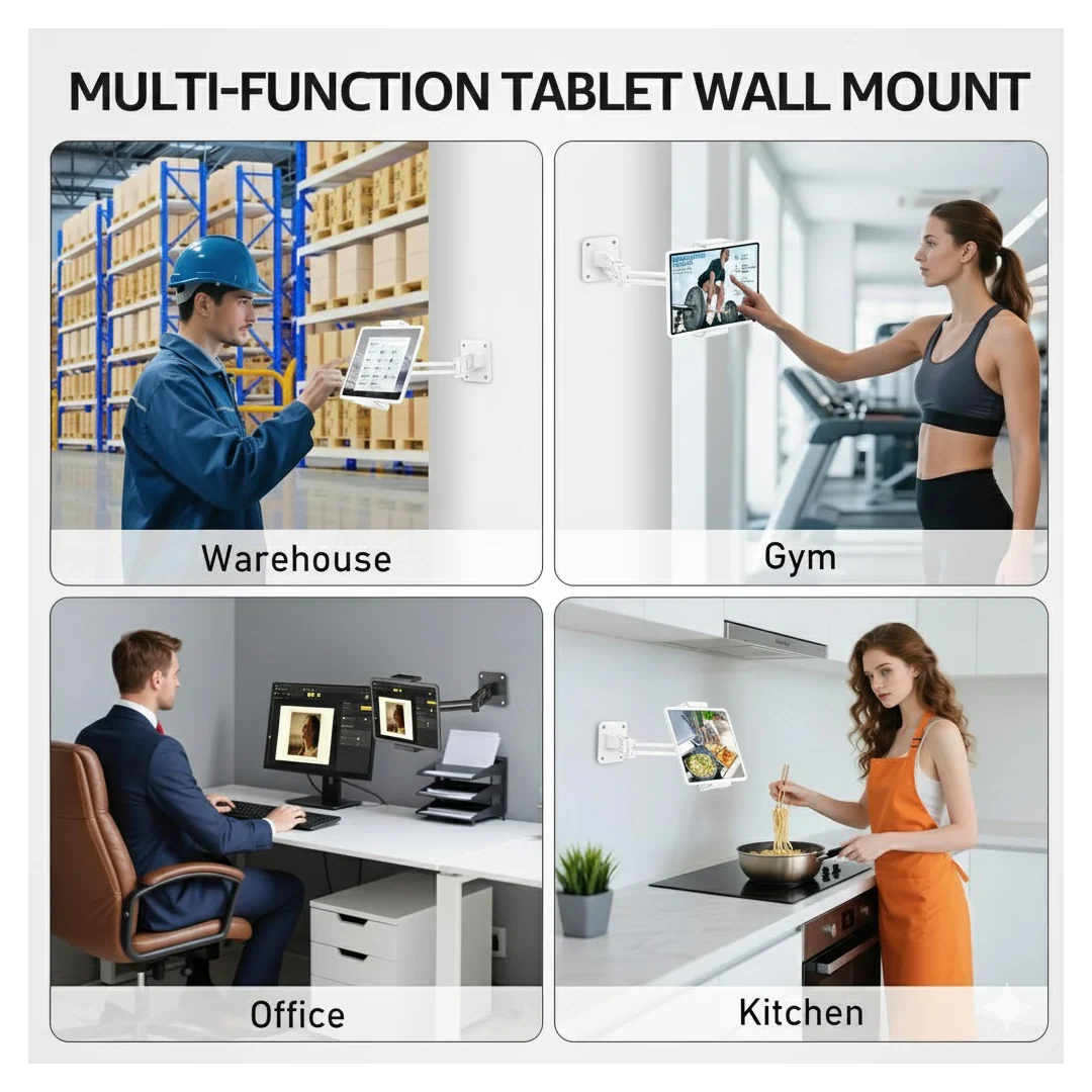 Slim Tablet Mobile Stand Adjustable Foldable Tablet Stand Scaffold (1 Pc) - Image 5