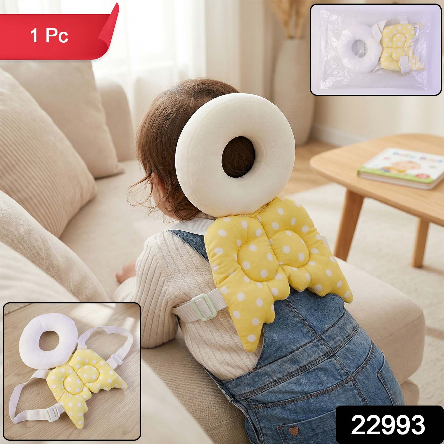 Small Baby Head Protector Safety Cushion (1 Pc) - Image 2